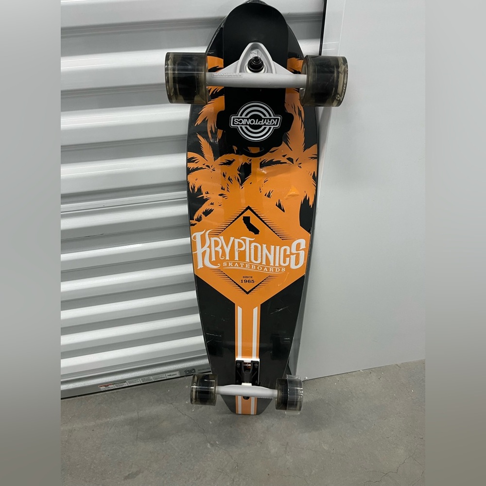 Black and Orange Skateboard